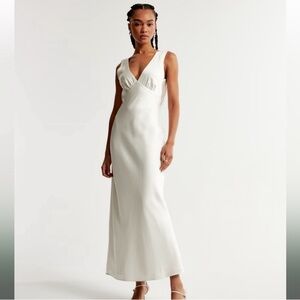 Abercrombie Satin Cowl Back Dress